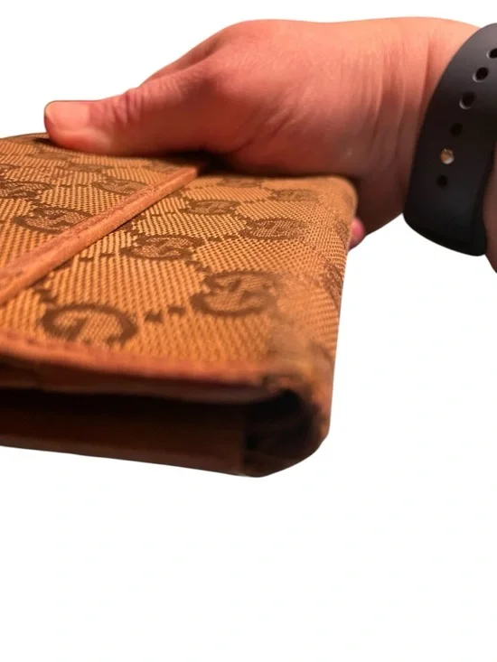 Authentic Vintage Gucci GG Canvas Continental Wallet – Brown Monogram – Rare - Picture 8 of 15